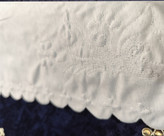 نمای پشت جانماز مخمل نگین دار سورمه ای