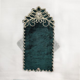 جانماز جیبی مخمل سبز نمای پشت