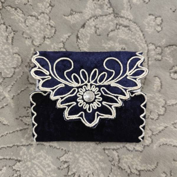 جانمازجیبی مخمل سورمه ای