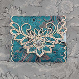 نمای کلی از جانمازترمه جیبی دکمه دار سبز