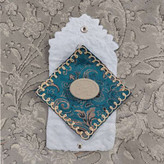 نمای جانماز ترمه سبز به صورت باز شده