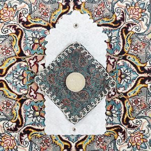 جانماز جیبی ترمه دکمه دار30*15سانتیمتری